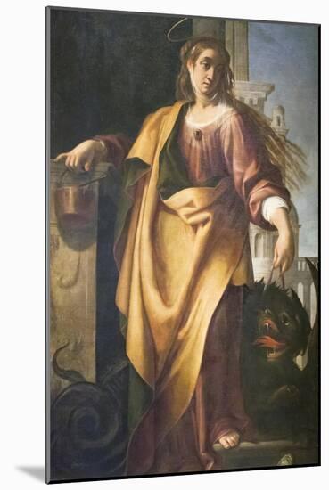 Saint Martha and the Tamed Dragon-null-Mounted Giclee Print
