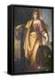 Saint Martha and the Tamed Dragon-null-Framed Stretched Canvas