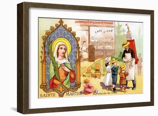 Saint Martha, Patron Saint of Café Workers and Soft Drink Sellers, C.1910-null-Framed Giclee Print