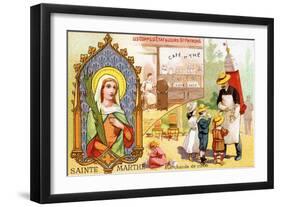 Saint Martha, Patron Saint of Café Workers and Soft Drink Sellers, C.1910-null-Framed Giclee Print