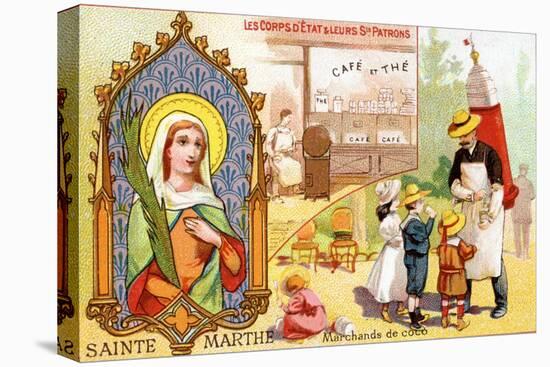 Saint Martha, Patron Saint of Café Workers and Soft Drink Sellers, C.1910-null-Stretched Canvas