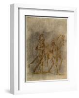 'Saint Martin and a Beggar', early 16th century-Giulio Romano-Framed Giclee Print