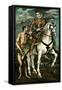 Saint Martin and the Beggar, 1600/14-El Greco-Framed Stretched Canvas