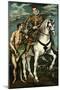 Saint Martin and the Beggar, 1600/14-El Greco-Mounted Giclee Print