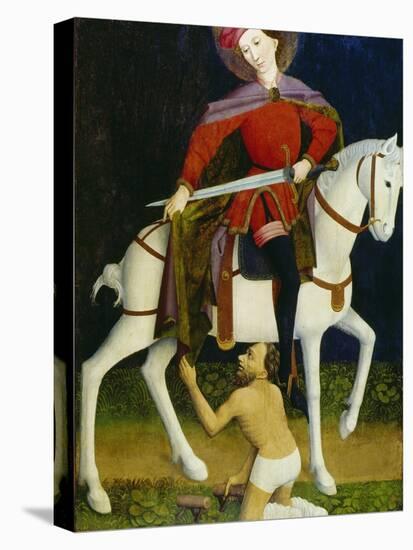 Saint Martin and the Beggar-Ulmer Meister-Stretched Canvas