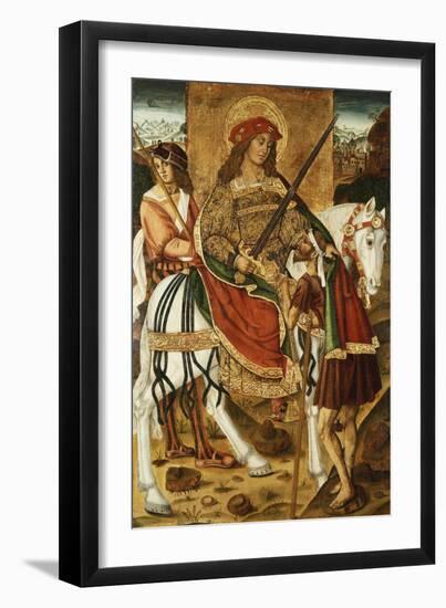 Saint Martin and the Beggar-Cleofas Almanza-Framed Giclee Print