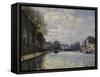 Saint-Martin Canal, c.1870-Alfred Sisley-Framed Stretched Canvas