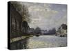 Saint-Martin Canal, c.1870-Alfred Sisley-Stretched Canvas