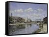 Saint-Martin Canal, c.1872-Alfred Sisley-Framed Stretched Canvas