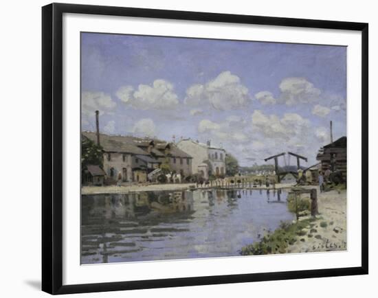 Saint-Martin Canal, c.1872-Alfred Sisley-Framed Giclee Print