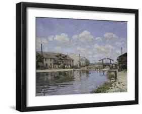 Saint-Martin Canal, c.1872-Alfred Sisley-Framed Giclee Print