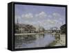 Saint-Martin Canal, c.1872-Alfred Sisley-Framed Stretched Canvas