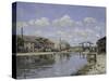 Saint-Martin Canal, c.1872-Alfred Sisley-Stretched Canvas