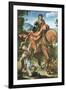 Saint Martin Dividing His Cloak-Pieter Coecke van Aelst-Framed Giclee Print