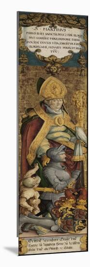 Saint Martin of Tours with Gottfried Werner Von Zimmern and a Beggar-null-Mounted Giclee Print