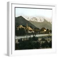 Saint-Martin (Savoy) and the Mont Blanc-Leon, Levy et Fils-Framed Photographic Print