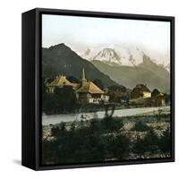 Saint-Martin (Savoy) and the Mont Blanc-Leon, Levy et Fils-Framed Stretched Canvas