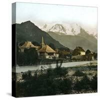 Saint-Martin (Savoy) and the Mont Blanc-Leon, Levy et Fils-Stretched Canvas