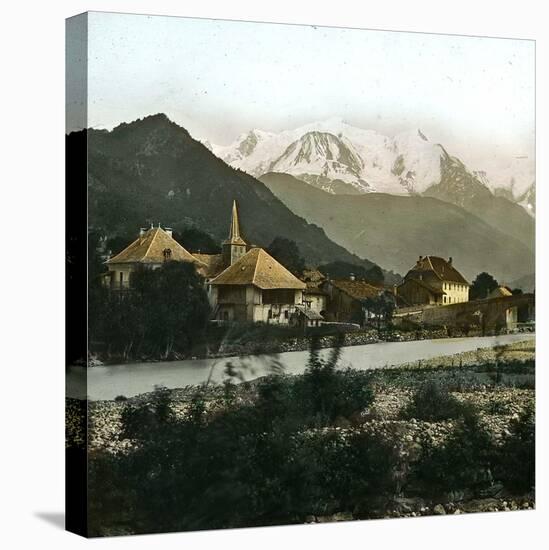 Saint-Martin (Savoy) and the Mont Blanc-Leon, Levy et Fils-Stretched Canvas