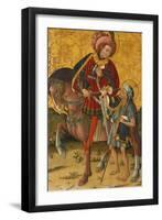 Saint Martin Sharing His Cloak, C. 1440-Blasco de Grañén-Framed Giclee Print