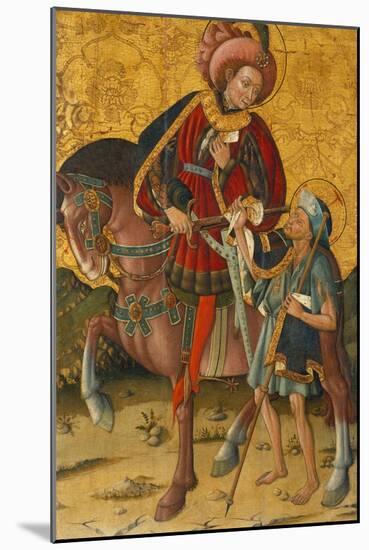 Saint Martin Sharing His Cloak, C. 1440-Blasco de Grañén-Mounted Giclee Print