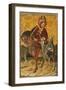 Saint Martin Sharing his Cloak-Blasco de Granen-Framed Giclee Print