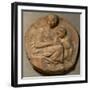 Saint Mary and child with young Saint John Baptist, " Tondo Pitti",1503. Marble,Inv.93.-Michelangelo-Framed Giclee Print