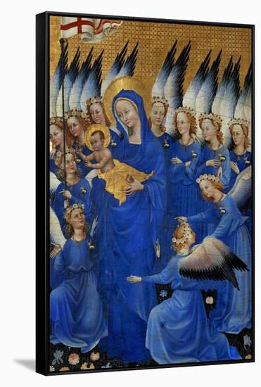 Saint Mary and the Choir of Angels, from the Wilton Diptych-null-Framed Stretched Canvas