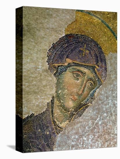 Saint Mary, from the Deesis in the North Gallery, Byzantine Mosaic, 12th Century-null-Stretched Canvas