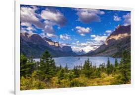 Saint Mary Lake and Wild Goose Island, Glacier National Park, Montana-Russ Bishop-Framed Photographic Print