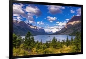 Saint Mary Lake and Wild Goose Island, Glacier National Park, Montana-Russ Bishop-Framed Photographic Print