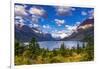 Saint Mary Lake and Wild Goose Island, Glacier National Park, Montana-Russ Bishop-Framed Premium Photographic Print