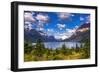 Saint Mary Lake and Wild Goose Island, Glacier National Park, Montana-Russ Bishop-Framed Photographic Print