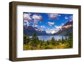 Saint Mary Lake and Wild Goose Island, Glacier National Park, Montana-Russ Bishop-Framed Photographic Print