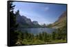 Saint Mary Lake in Glacier National Park, Montana, USA-David R. Frazier-Framed Stretched Canvas