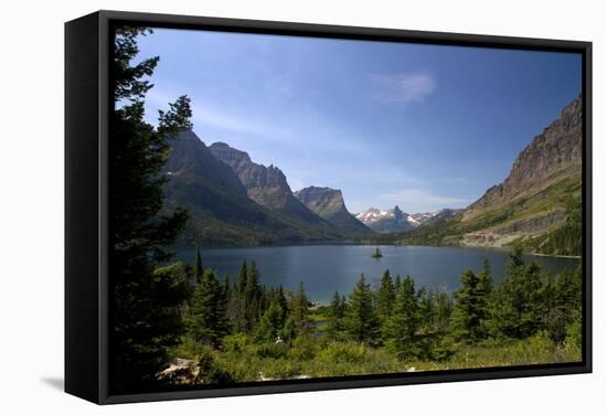 Saint Mary Lake in Glacier National Park, Montana, USA-David R. Frazier-Framed Stretched Canvas