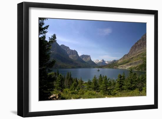 Saint Mary Lake in Glacier National Park, Montana, USA-David R. Frazier-Framed Photographic Print