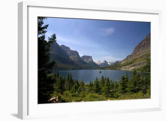 Saint Mary Lake in Glacier National Park, Montana, USA-David R. Frazier-Framed Photographic Print