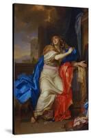 Saint Mary Magdalen Renounces All Pleasures of Life-Charles Le Brun-Stretched Canvas