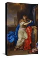 Saint Mary Magdalen Renounces All Pleasures of Life-Charles Le Brun-Stretched Canvas