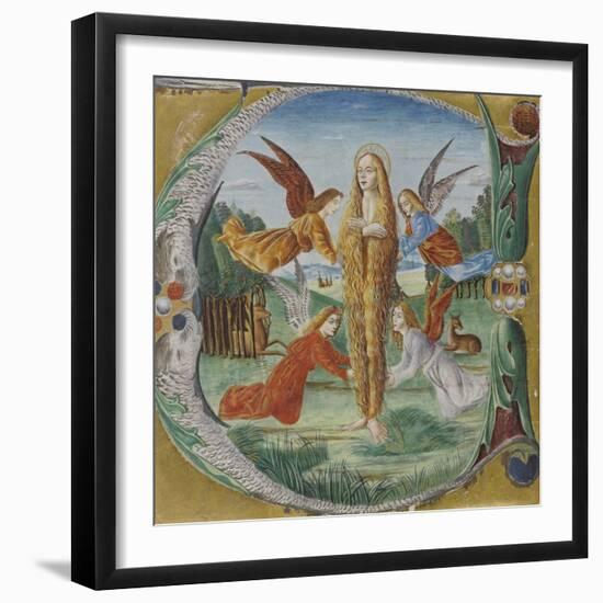 Saint Mary Magdalen Surrounded by Angels-Maestro del Salomone Wildenstein-Framed Giclee Print