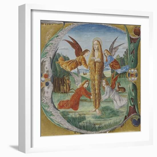 Saint Mary Magdalen Surrounded by Angels-Maestro del Salomone Wildenstein-Framed Giclee Print
