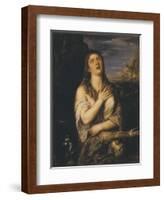 Saint Mary Magdalen-Titian (Tiziano Vecelli)-Framed Art Print