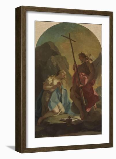 Saint Mary Magdalene in the Desert-Mattia Bortoloni-Framed Giclee Print