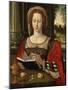Saint Mary Magdalene Reading, at a Table with Fruit and a Golden Tazza-null-Mounted Giclee Print