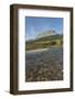 Saint Mary River and Singleshot Mountain in autumn, Glacier National Park, Montana.-Alan Majchrowicz-Framed Photographic Print