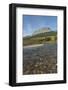 Saint Mary River and Singleshot Mountain in autumn, Glacier National Park, Montana.-Alan Majchrowicz-Framed Photographic Print