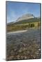 Saint Mary River and Singleshot Mountain in autumn, Glacier National Park, Montana.-Alan Majchrowicz-Mounted Photographic Print