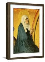 Saint Mary, Supposed to be a Portrait of Mme. Rolin, Wife of Nicolas Rolin-Rogier van der Weyden-Framed Giclee Print