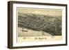 Saint Marys, West Virginia - Panoramic Map-Lantern Press-Framed Art Print